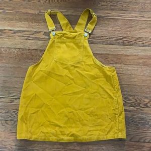 Forever 21 yellow corduroy dress